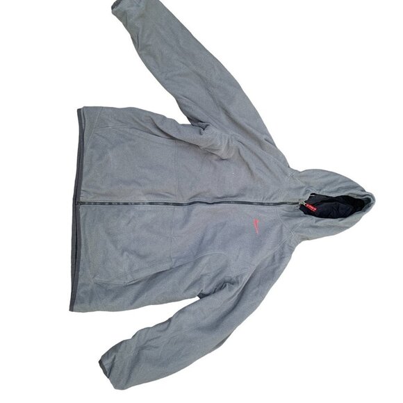 VINTAGE Nike Reversible Fleece Jacket Gray/Black XL - Picture 7 of 15
